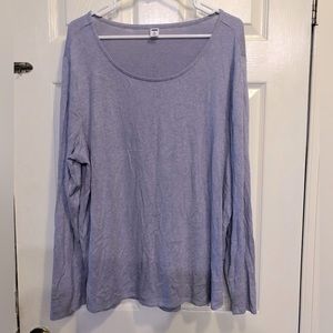 Old Navy light purple heather cozy knit long length shirt. .